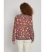 Gilet court boutonné jacquard léopard-2