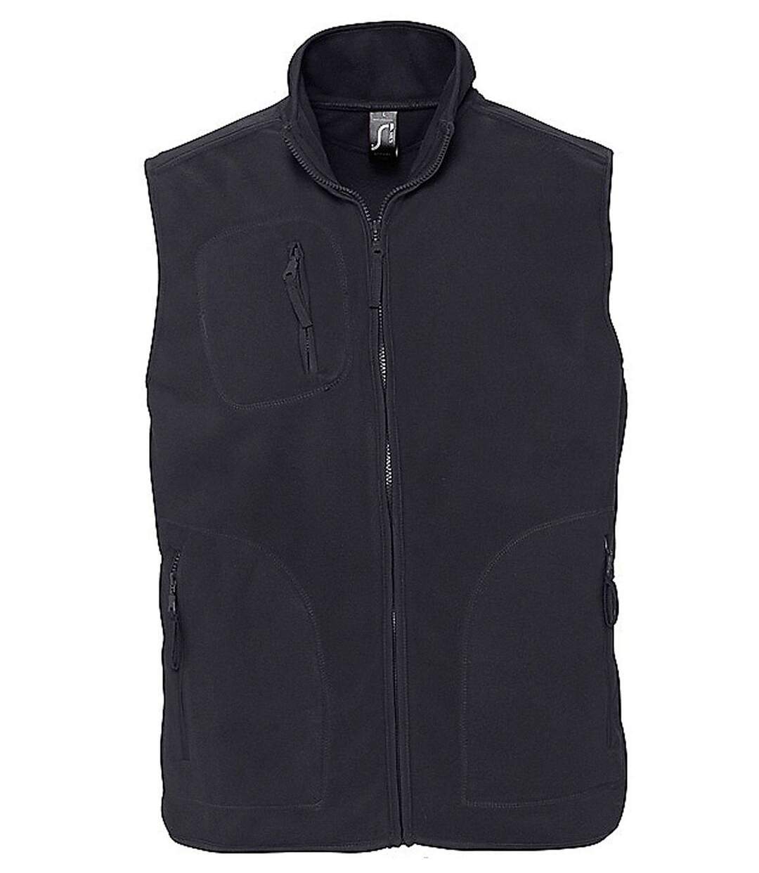 Gilet sans manches bodywarmer polaire unisexe - 51000 - gris anthracite-1