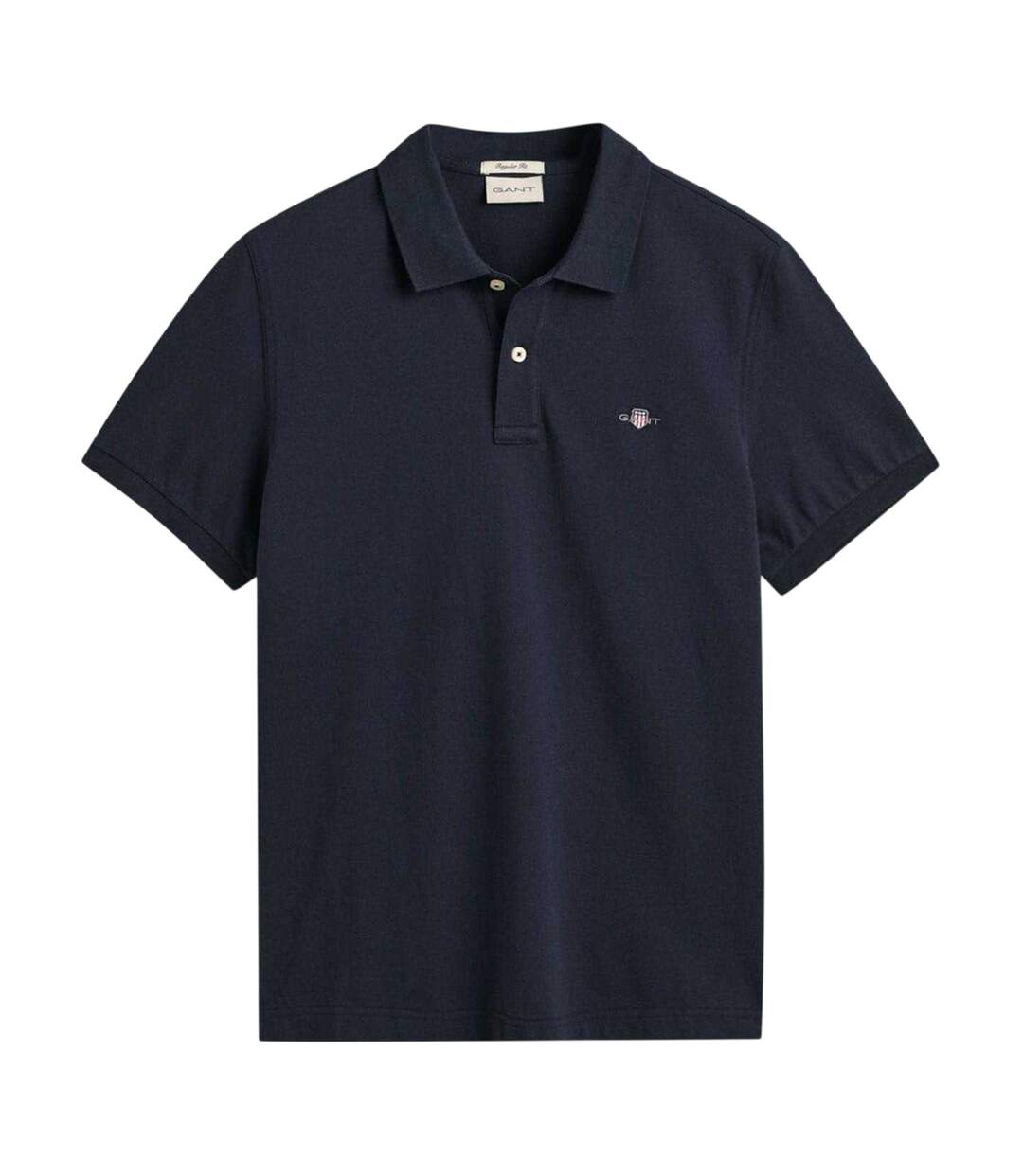 Mens Pique Polo Shirt Navy Gant-2