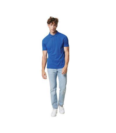 Mens Yosemite Pique Polo Shirt Royal Blue Iqoniq