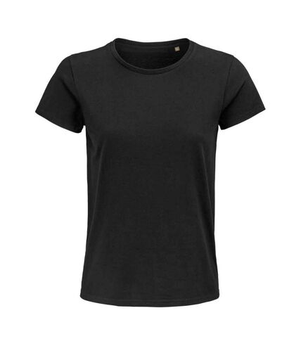 SOLS Womens/Ladies Pioneer T-Shirt (Deep Black)