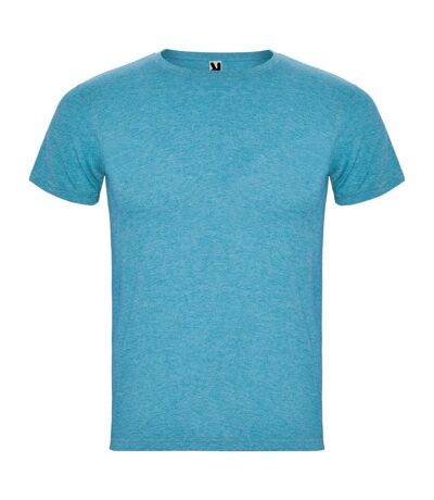 Mens fox heather short-sleeved t-shirt turquoise heather Roly