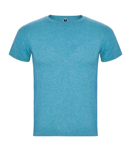 Mens fox heather short-sleeved t-shirt turquoise heather Roly