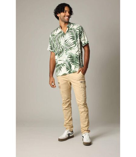 Chemise oversize en viscose avec imprimé tropical BRAZOA