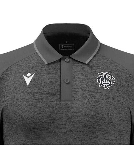 Mens Babarians Polo Shirt Grey Marl Macron