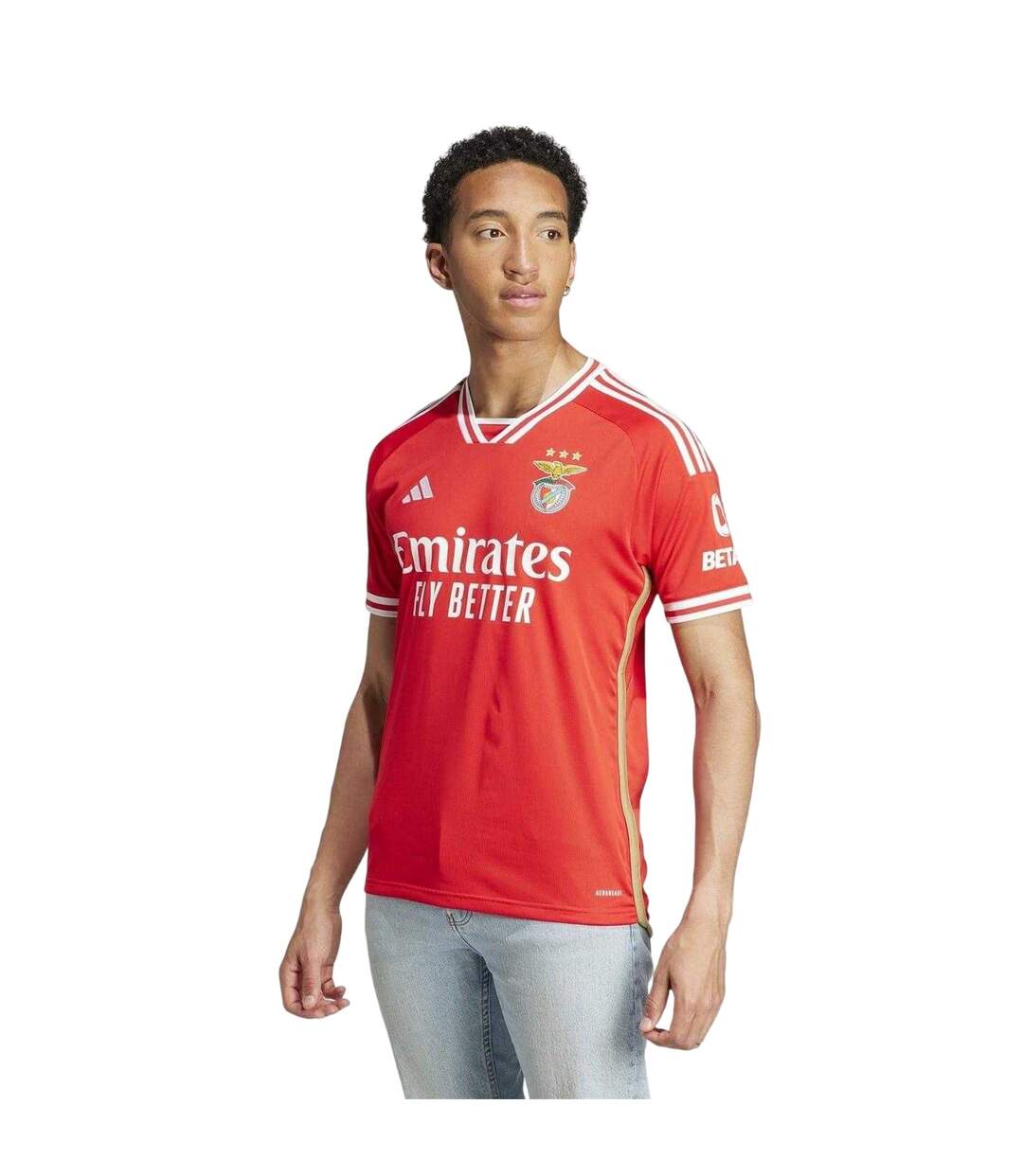 Maillot Domicile Motif/style Sl Benfica 23/24 Homme Rouge Adidas-4