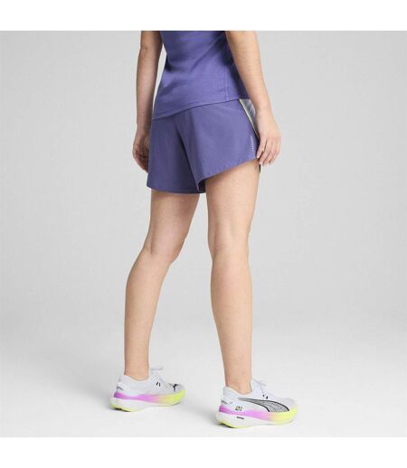 Womens/ladies Run Velocity 5 Lightweight Fitted Running Shorts Crystal Puma