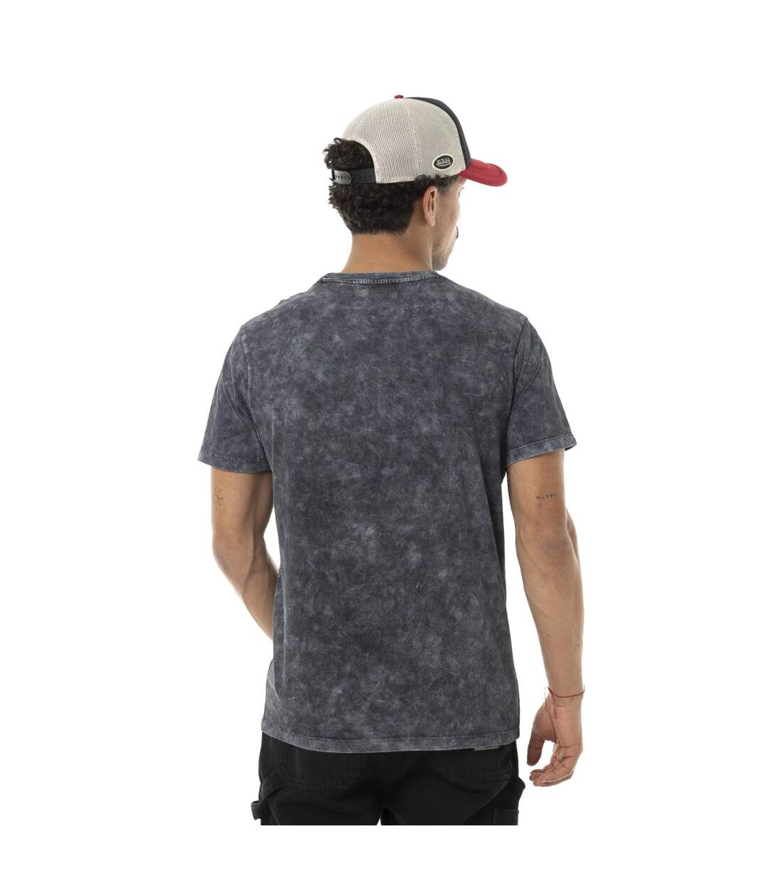 T-shirt homme col rond en jersey acid wash et print devant Cars Vondutch-3
