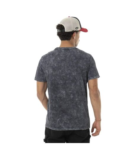 T-shirt homme col rond en jersey acid wash et print devant Cars Vondutch