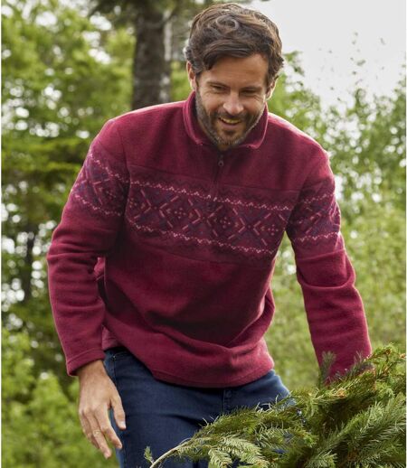 Fleecesweater Jacquard Oslo