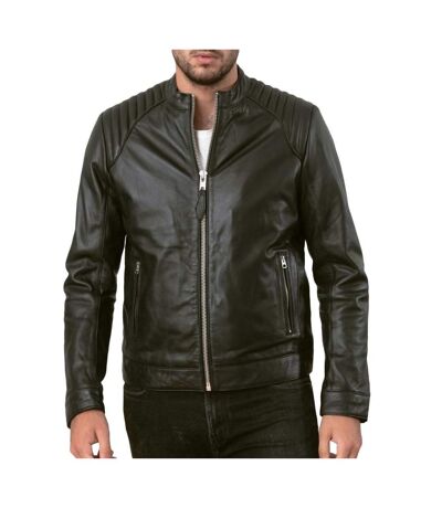 Blouson cuir Noir Homme Schott Biker Leather - S