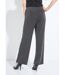 Pantalon droit taille élastiquée maille sequins-2