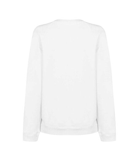 Womens/ladies Batwing Logo Crew Neck Sweatshirt White Levis
