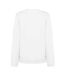 Womens/ladies Batwing Logo Crew Neck Sweatshirt White Levis-2