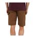 Mens Woven Carpenter Loose Fit Casual Shorts Brown Brave Soul-3