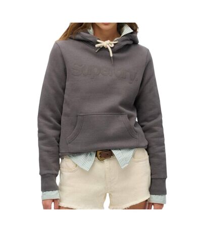 Sweat gris femme superdry tonal - l