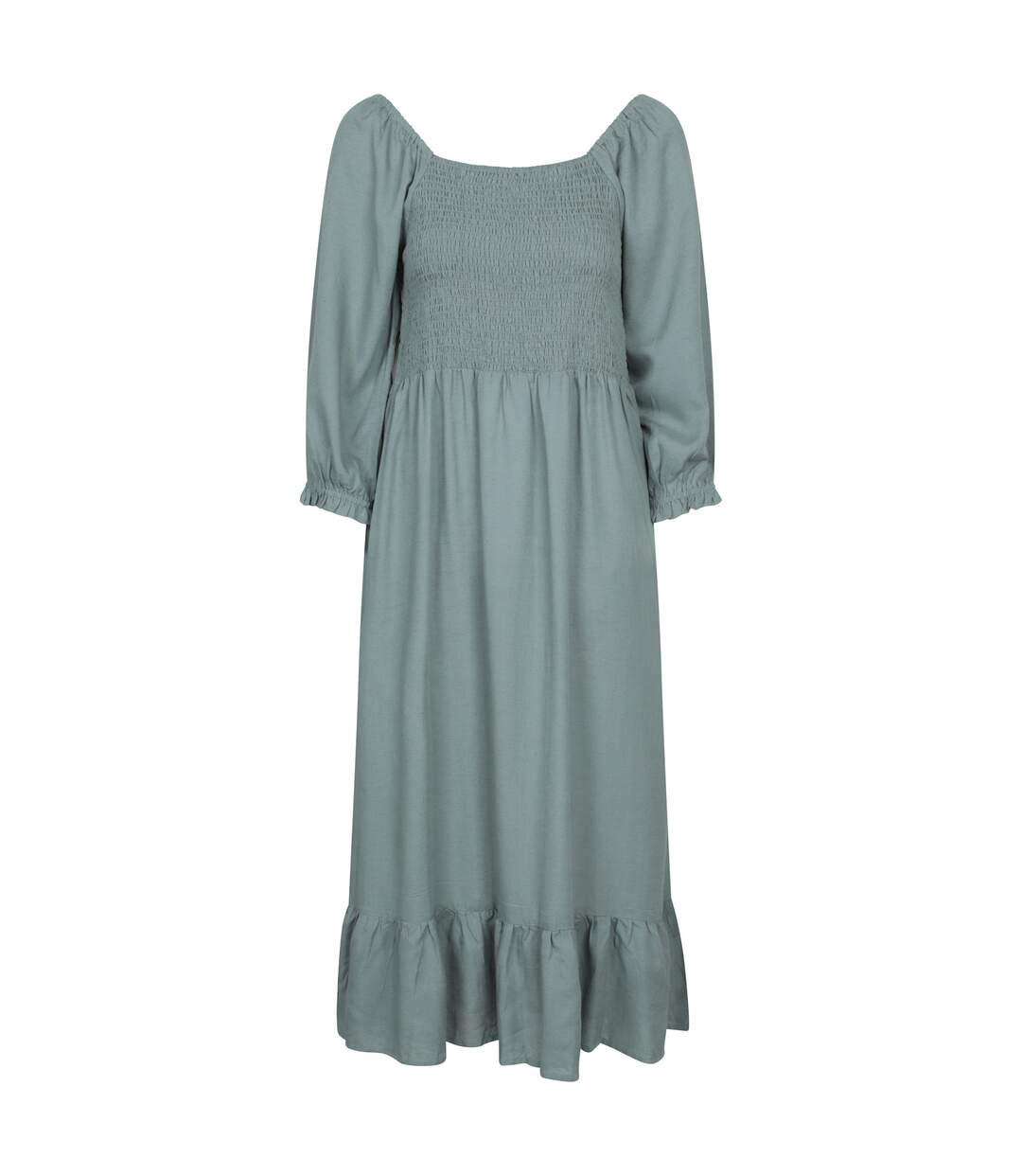 Robe mi-longue manches longues cadiz femme vert kaki Mountain Warehouse-1