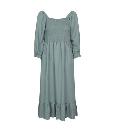 Robe mi-longue manches longues cadiz femme vert kaki Mountain Warehouse