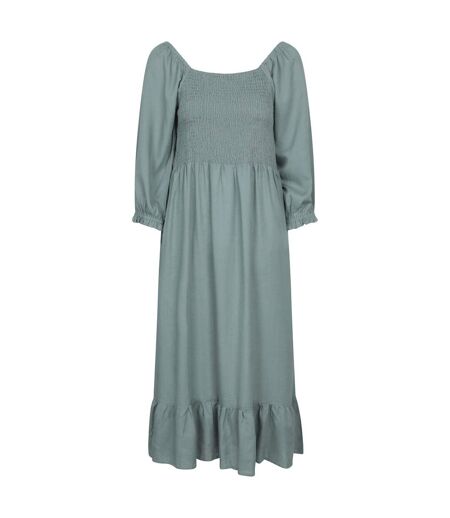 Robe mi-longue manches longues cadiz femme vert kaki Mountain Warehouse