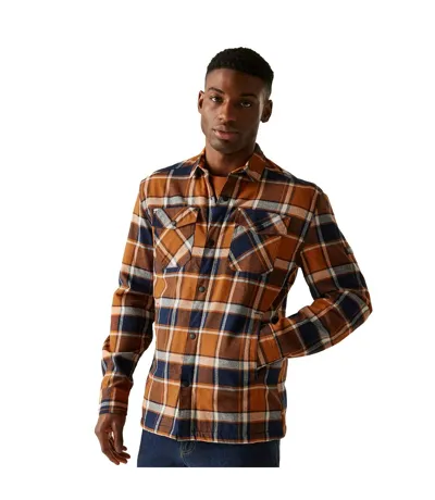 Mens Spennith Shacket Glazed Ginger Navy Regatta