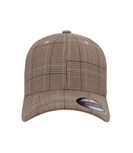 Flexfit By Yupoong Glen Check Cap (Brown/Khaki) - UTRW7538