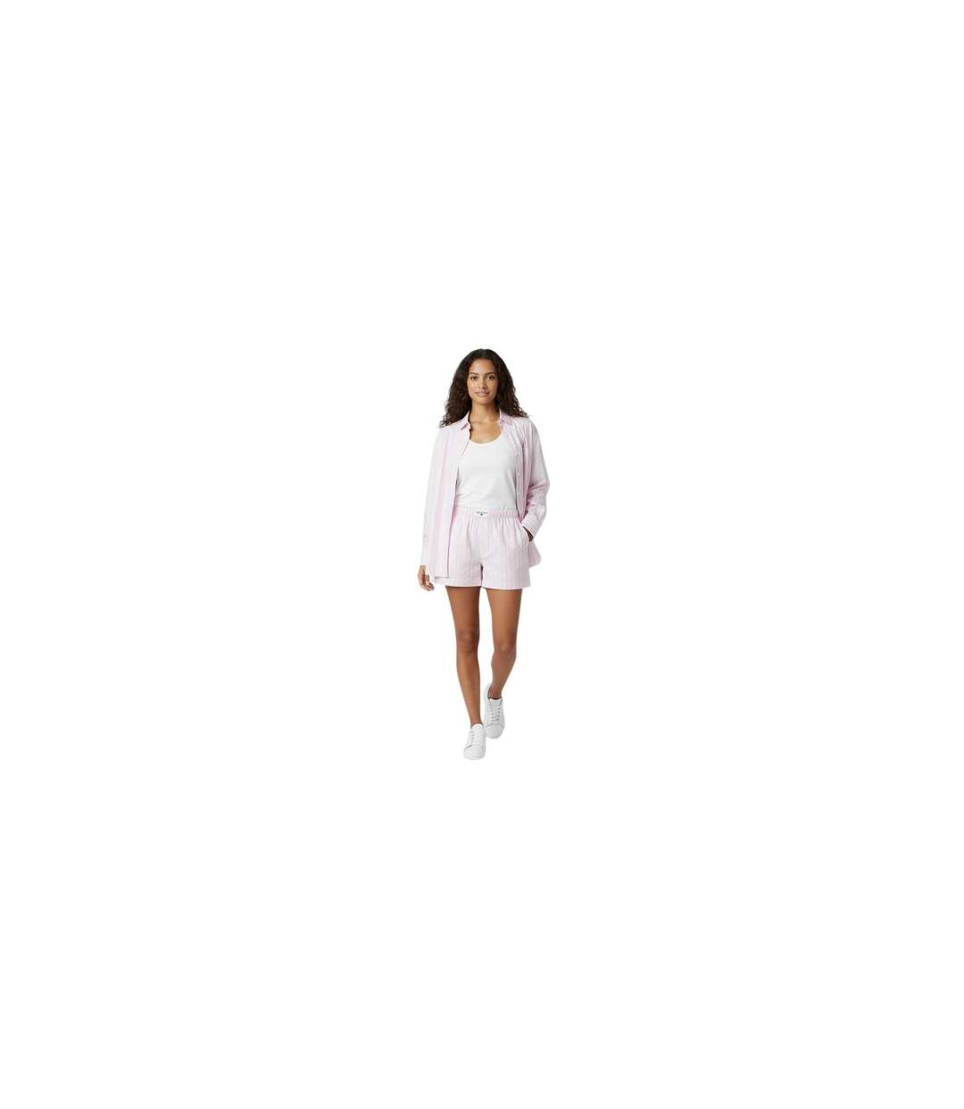 Chemise Manches Longues Motif/style À Rayures Femme Rose Jack Wills-1