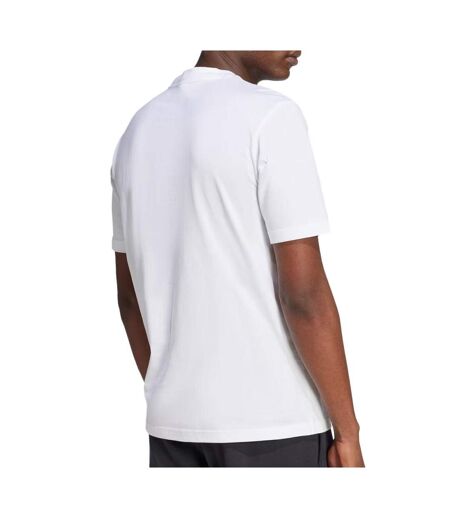 T-Shirt blanc/noir homme adidas essential