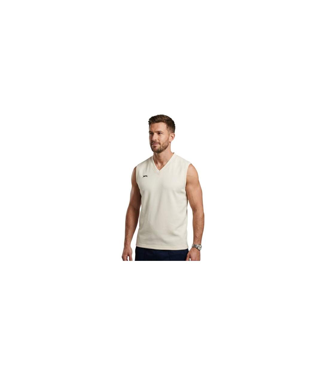 Gilet Cricket Homme Crème Slazenger-1