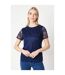 T-shirt femme bleu marine Principles