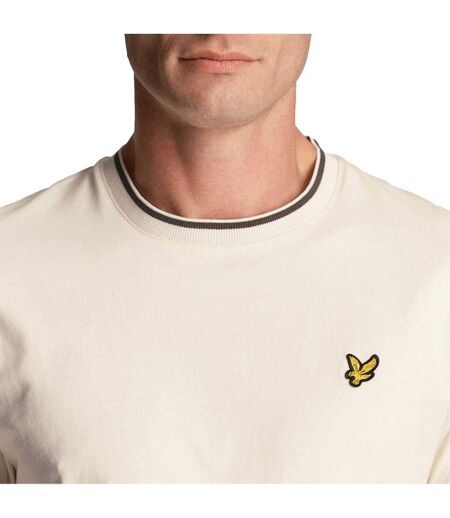 T-shirt Homme Blanc Gris Lyle & Scott