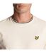 T-shirt Homme Blanc Gris Lyle & Scott-4