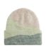 Womens/ladies Wave Soft Beanie Almond Pistachio Dusty Green Beechfield-1