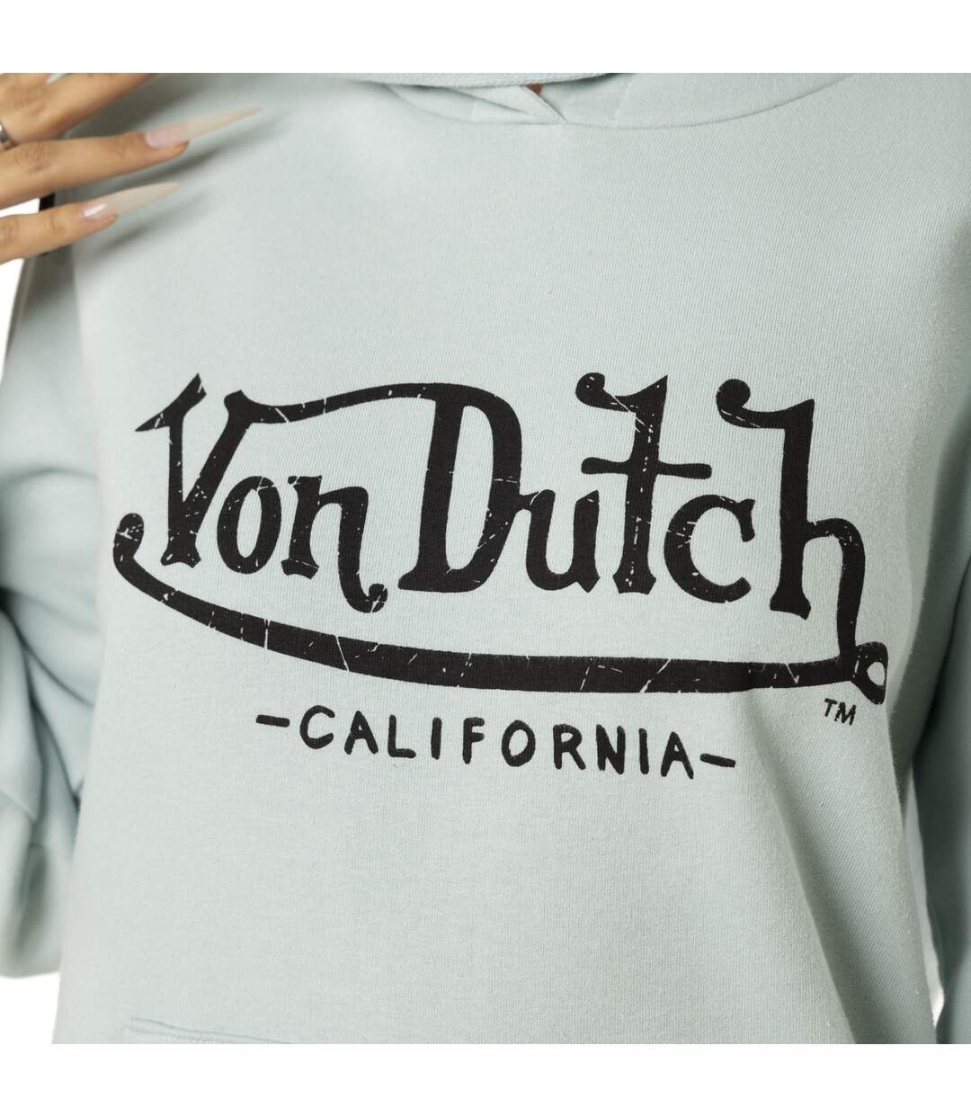 Sweat femme à capuche avec logo Basic Vondutch-3
