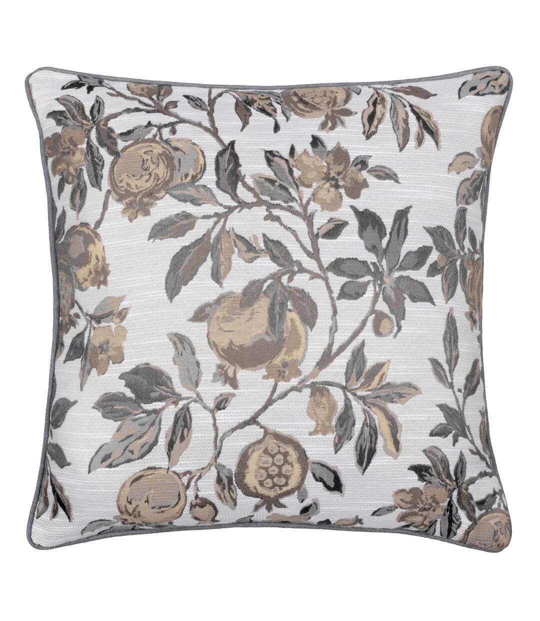 Jacquard pomegranate cushion cover 50cm x 50cm natural Wylder