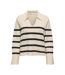 Pull ecru/noir femme only monica-1