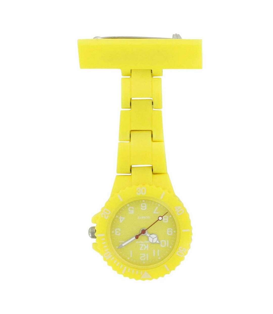 Montre infirmière Plastique Jaune broche 84