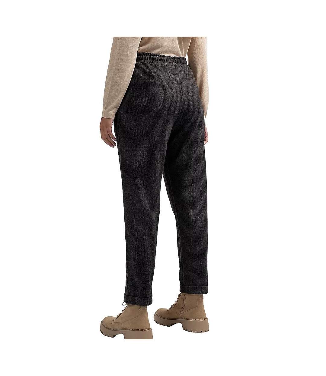 Pantalon fluide noir femme sun valley vicente-2