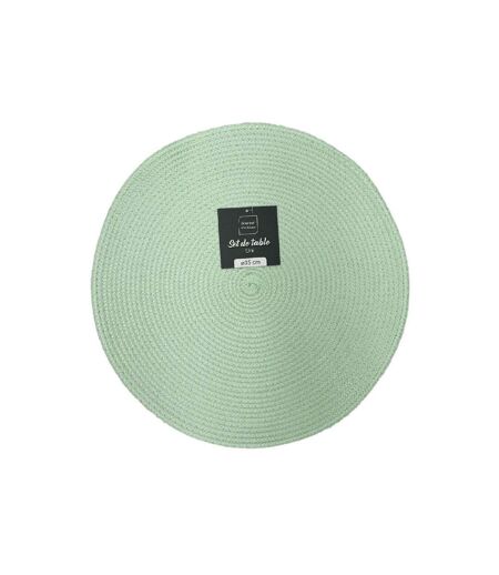 Set de Table Uni Zebulon 35cm Vert Opale