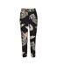 Pantalon fluide noir/beige femme vero moda joy - l-3