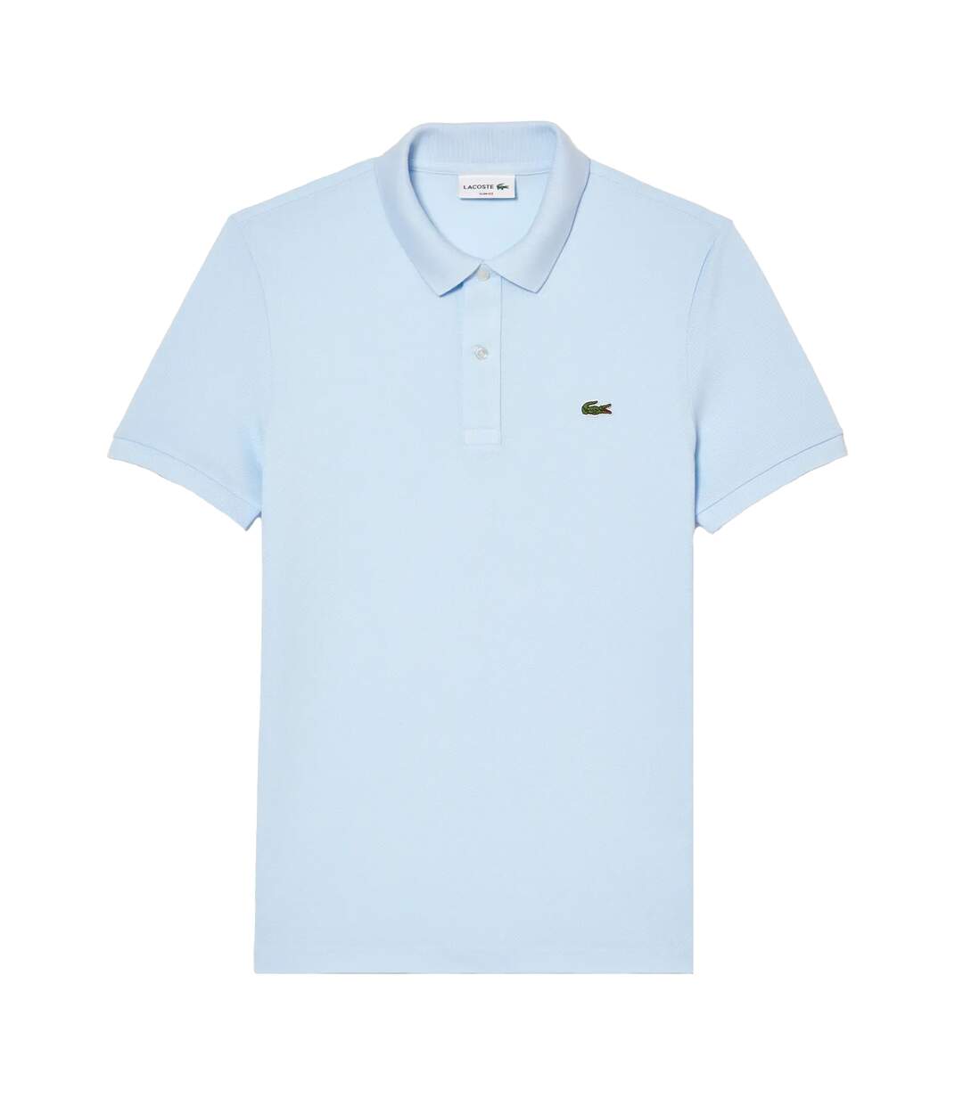 Mens Pima Cotton Short-sleeved Polo Shirt Blue Lacoste-2