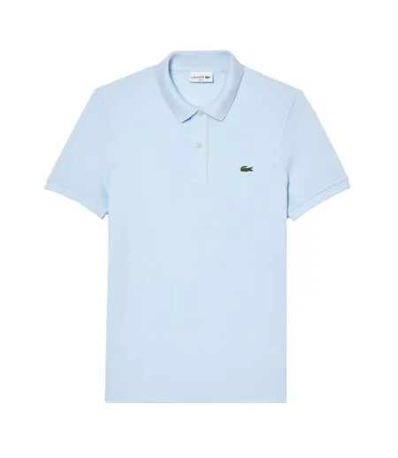 Mens Pima Cotton Short-sleeved Polo Shirt Blue Lacoste