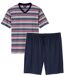 Le Pyjashort Col V Rayé-1