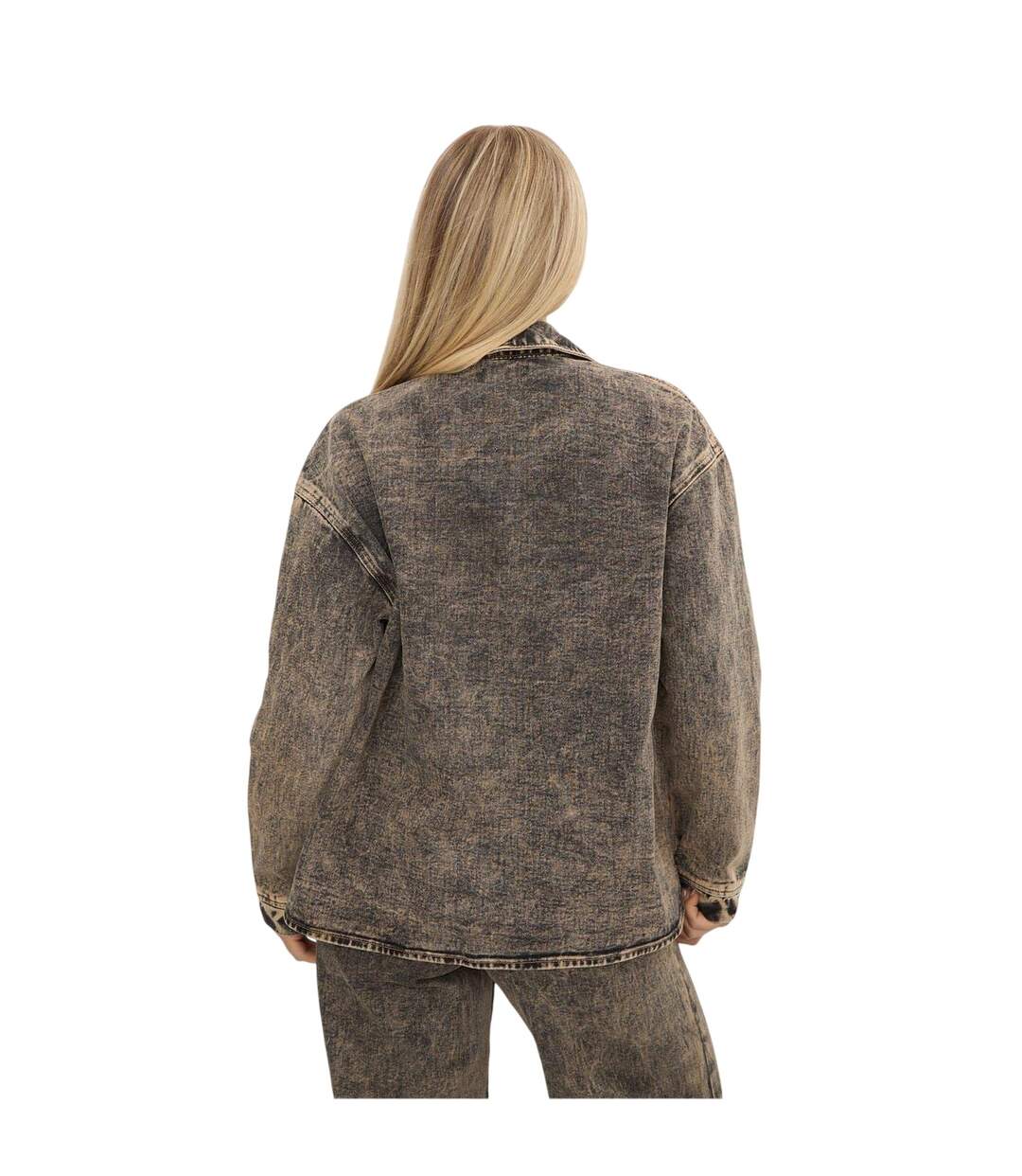 Chemise Motif/style Délavé Femme Marron I Saw It First-3