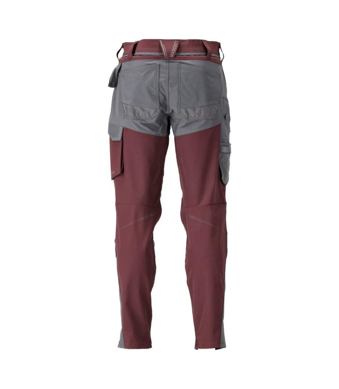 Pantalon De Travail Customised Homme Bordeaux Gris Pierre Mascot-2