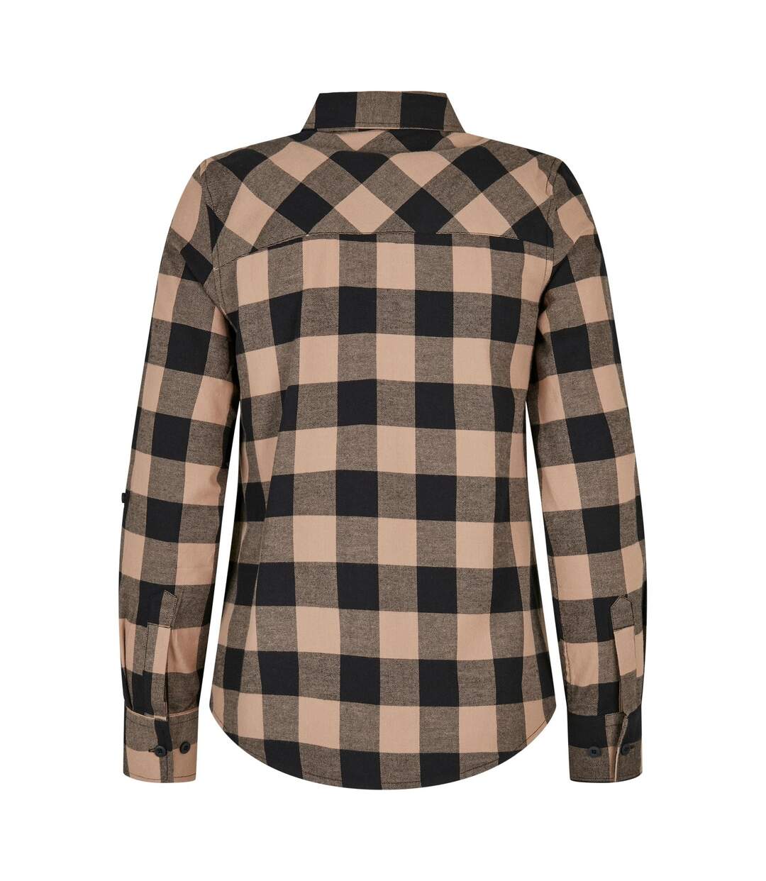 Chemisier Motif/style À Carreaux Femme Noir Taupe Clair Urban Classics-2