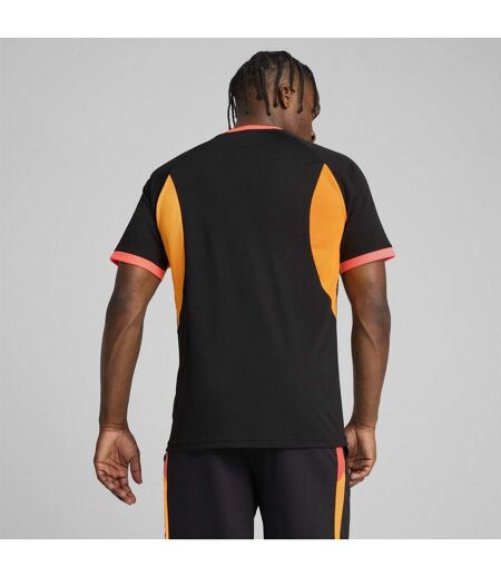 Mens Individualliga Graphic Lightweight T-shirt Black Orange Puma