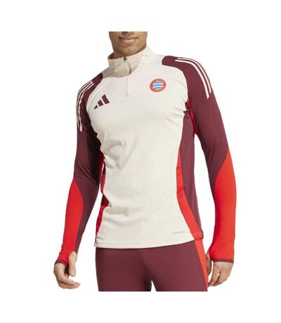 Bayern Munich Haut d'Entraînement Beige/Bordeaux Homme Adidas 2024 - L