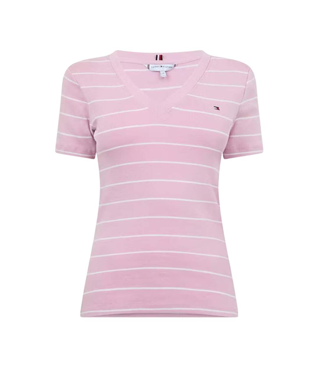 T-shirt Motif/style À Rayures Femme Rose Écru Tommy Hilfiger-2