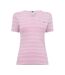 T-shirt Motif/style À Rayures Femme Rose Écru Tommy Hilfiger-2