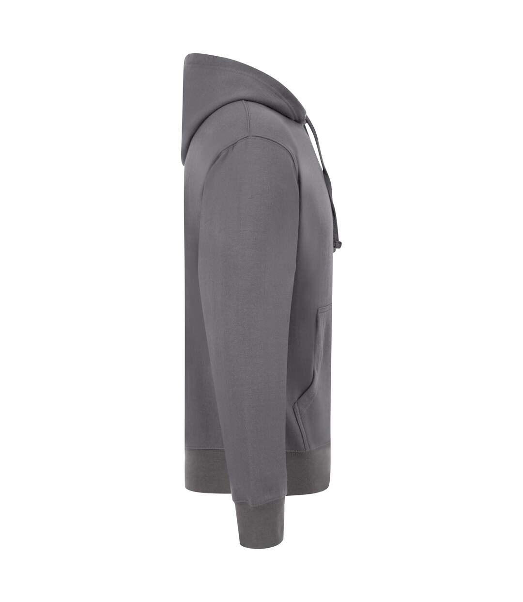 Mens Ringspun Cotton Hoodie Charcoal Casual Classics-4